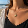 Pendentif acier coeur photo personnalisable