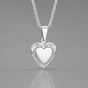 Pendentif acier coeur photo personnalisable