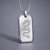 Pendentif personnalise homme plaque militaire tungstene