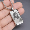 Pendentif personnalise homme plaque militaire tungstene