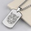Pendentif personnalise homme plaque militaire en tungstene personnaliser
