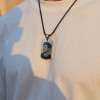 Pendentif personnalise homme plaque militaire en tungstene personnaliser