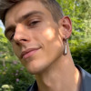 Boucles d'oreilles creoles acier goutte eau homme femme