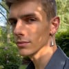 Boucles d'oreilles creoles acier goutte eau homme femme
