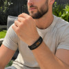 Bracelet homme en cuir multicordon avec pierre naturelle œil de tigre