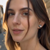 Clous d’oreilles tête de chat en argent 925 et nacre abalone