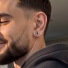 Clous d’oreilles étoile en argent 925 et zircon noir