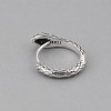 Boucles d'oreille argent créoles serpent