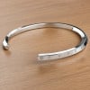 Bracelet personnalise jonc acier homme runes viking celtique