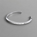 Bracelet personnalise jonc acier homme runes viking celtique