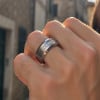 Bague Personnalisable Acier 316L & Zircons | Homme Femme
