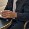 A Bague personnalisee homme acier 2 lignes zirconium