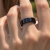 M Bague personnalisee alliance ceramique