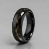 Bague Galaxie personnalisée alliance dome Tungstene