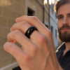 Bague Galaxie personnalisée alliance dome Tungstene