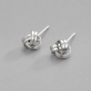 Boucles d'oreilles homme clou argent noeud celtique marin