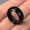 Bague Galaxie personnalisée alliance dome Tungstene