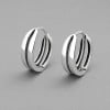 Boucles d'oreille argent homme femme creoles