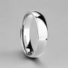 4mm Bague alliance personnalisable titane dome polie