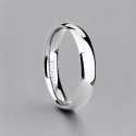 Bague alliance personnalisable titane dome polie