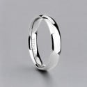 Bague alliance personnalisable titane dome polie