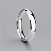 Bague alliance personnalisable titane dome polie