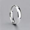 4mm Bague alliance personnalisable titane dome polie