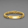 Bracelet gourmette homme acier inoxydable gravure personnalisee