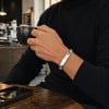 Bracelet gourmette homme acier inoxydable gravure personnalisee