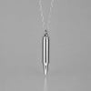 M Pendentif personnalise homme acier balle finition polie personnaliser