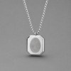 Pendentif personnalise homme femme acier abalone nacre personnaliser