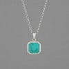 Pendentif personnalise homme femme acier turquoise gravure personnaliser