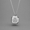 Pendentif personnalise homme femme acier turquoise gravure personnaliser