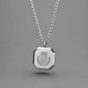 Pendentif personnalise homme femme acier turquoise gravure personnaliser