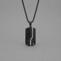 D Pendentif acier Dogtag plaque militaire personnalisable