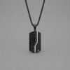 D Pendentif acier Dogtag plaque militaire personnalisable
