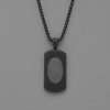 D Pendentif acier Dogtag plaque militaire personnalisable