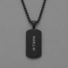 D Pendentif acier Dogtag plaque militaire personnalisable