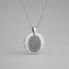 Pendentif personnalise homme tai-chi yin yang harmonie acier