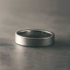 Bague mariage personnalisee alliance tungstene brossee or rose
