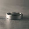 Bague mariage personnalisee alliance tungstene brossee or rose