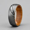 Bague personnalisee homme acier fibre de carbone arbre de vie (Dupliqué)