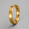 4mm Bague mariage tungstene plaque or alliance personnalisee