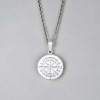 Gepersonaliseerde hanger voor mannen stalen plaat Polar Star Cross ketting gegraveerd gepersonaliseerd
