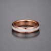 Bague homme anneau carbure de tungstene serti abalone nacre