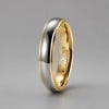 4mm Bague de mariage personnalisee alliance tungstene polie miroir