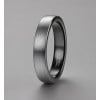 4mm Bague personnalisee dome brosse tungstene alliance