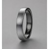 4mm Bague personnalisee dome brosse tungstene alliance