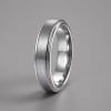 M Bague personnalisee homme anneau tungstene noir ruban mat brosse