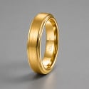 Bague personnalisee homme anneau tungstene noir ruban mat brosse